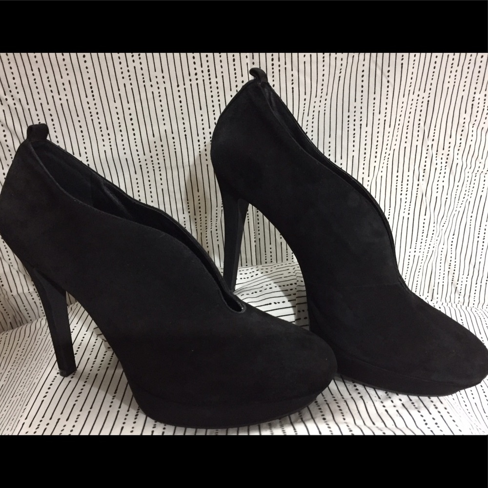 INC International Concepts velvet platform booties