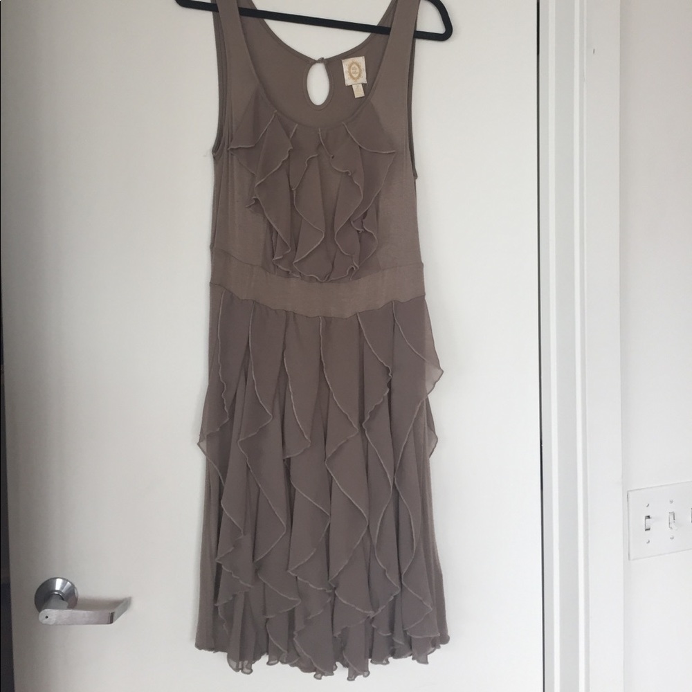 Anthropologie cotton and chiffon dress! Worn once!