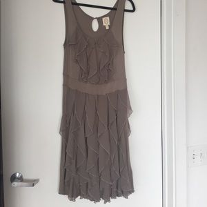 Anthropologie cotton and chiffon dress! Worn once!