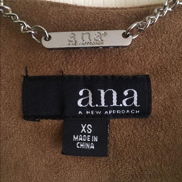 NWT A.n.a Faux Suede Fringe Jacket - Picture 4 of 4