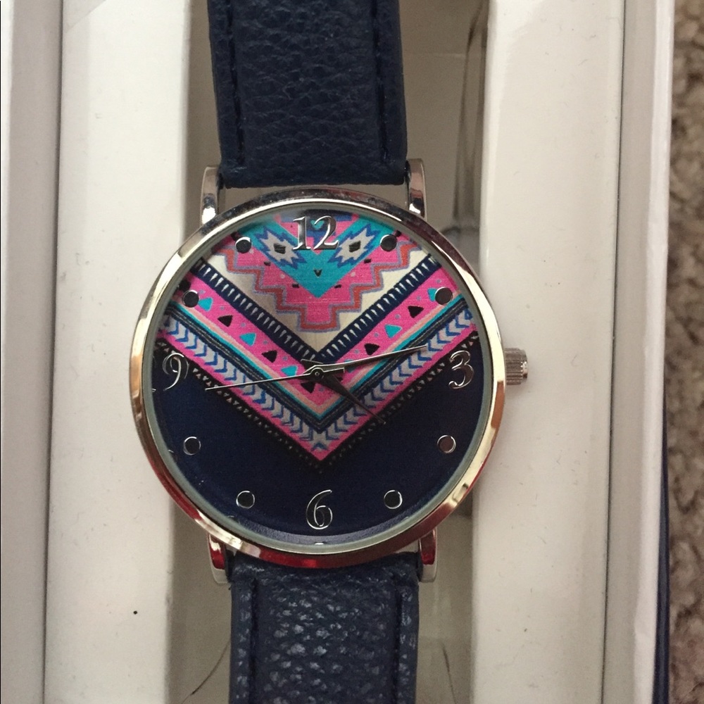 Navy Aztec watch.