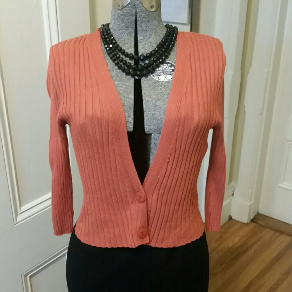 Orange Cardigan (Clearance!)