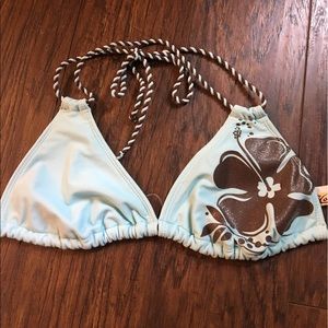 Juniors Sz L Triangle Bikini Top