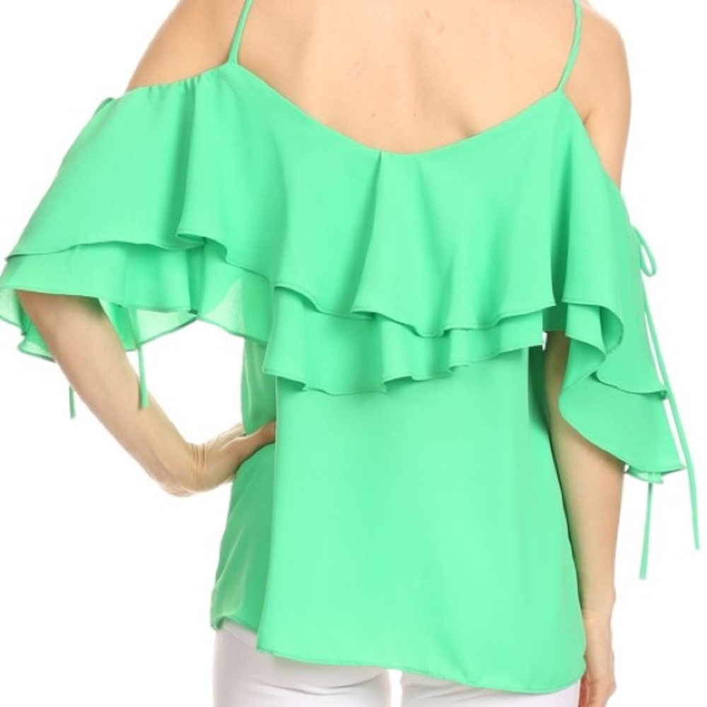 SALE ❣1LARGE LEFT❣Royal Ruffled Top - Picture 3 of 4