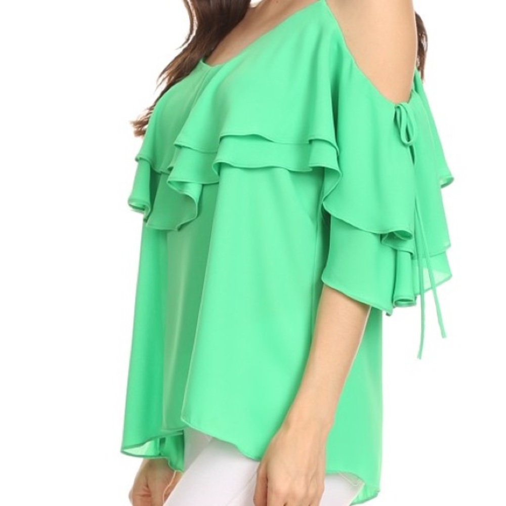 SALE ❣1LARGE LEFT❣Royal Ruffled Top - Picture 4 of 4