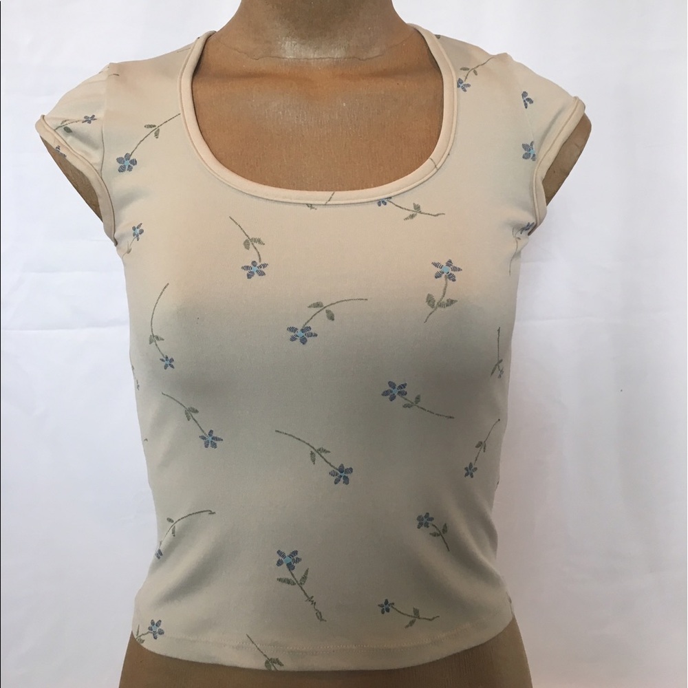 Crop Top, M, Color Beige