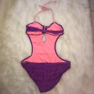 OP Swim - Purple Monokini One Piece Swimsuit OP Swim - Purple Monokini One Piece Swimsuit