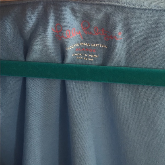 Lilly Pulitzer Blue Nadel Ruffle Tank Top - Picture 3 of 5