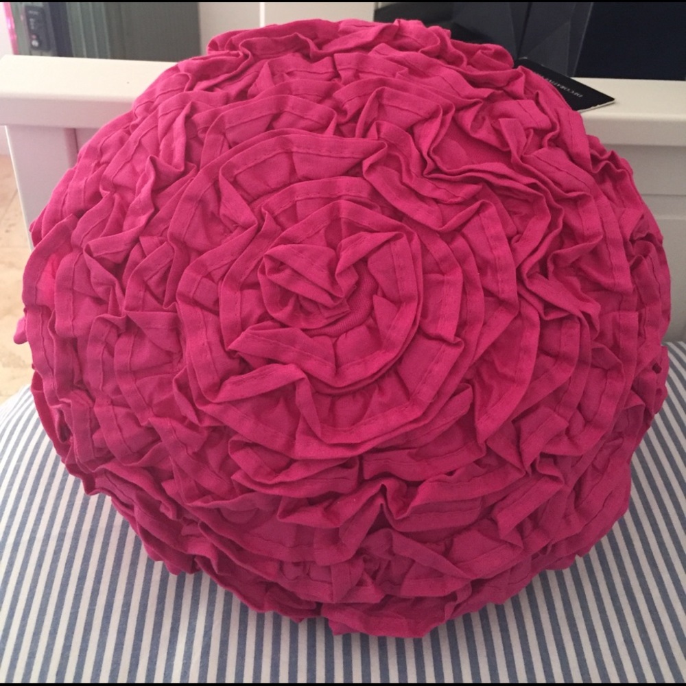 Pink decorative pillow