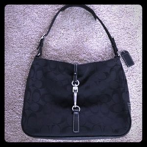 Coach signature jacquard shoulder bag