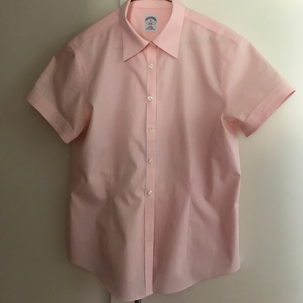 Brooks Brothers Pink Short Sleeve Button-down