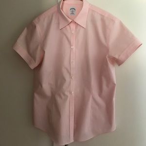 Brooks Brothers Pink Short Sleeve Button-down