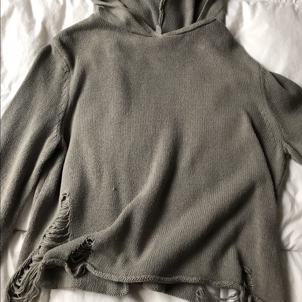 H&M Ripped Hoodie