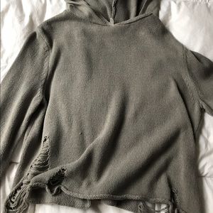 H&M Ripped Hoodie