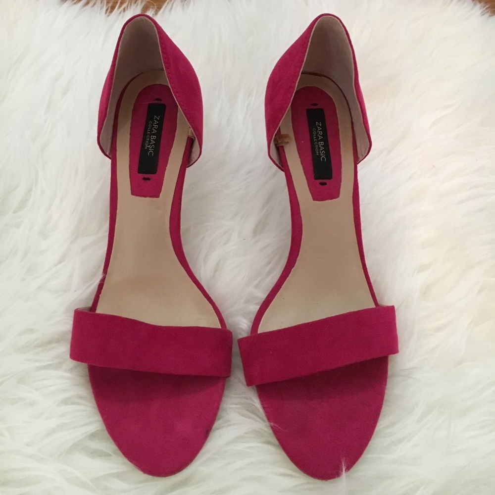 Zara Basic Suede Heels