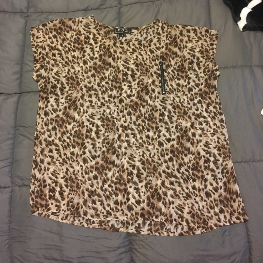 Leopard print blouse