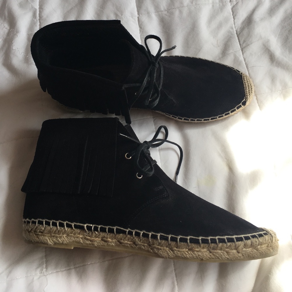 Saint Laurent Espadrille Moccasin Booties