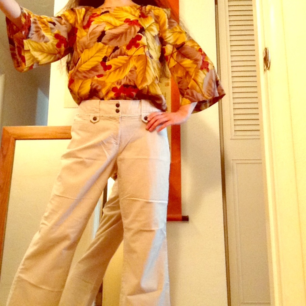 Vintage Beige Pants, Fits Sizes 4-12
