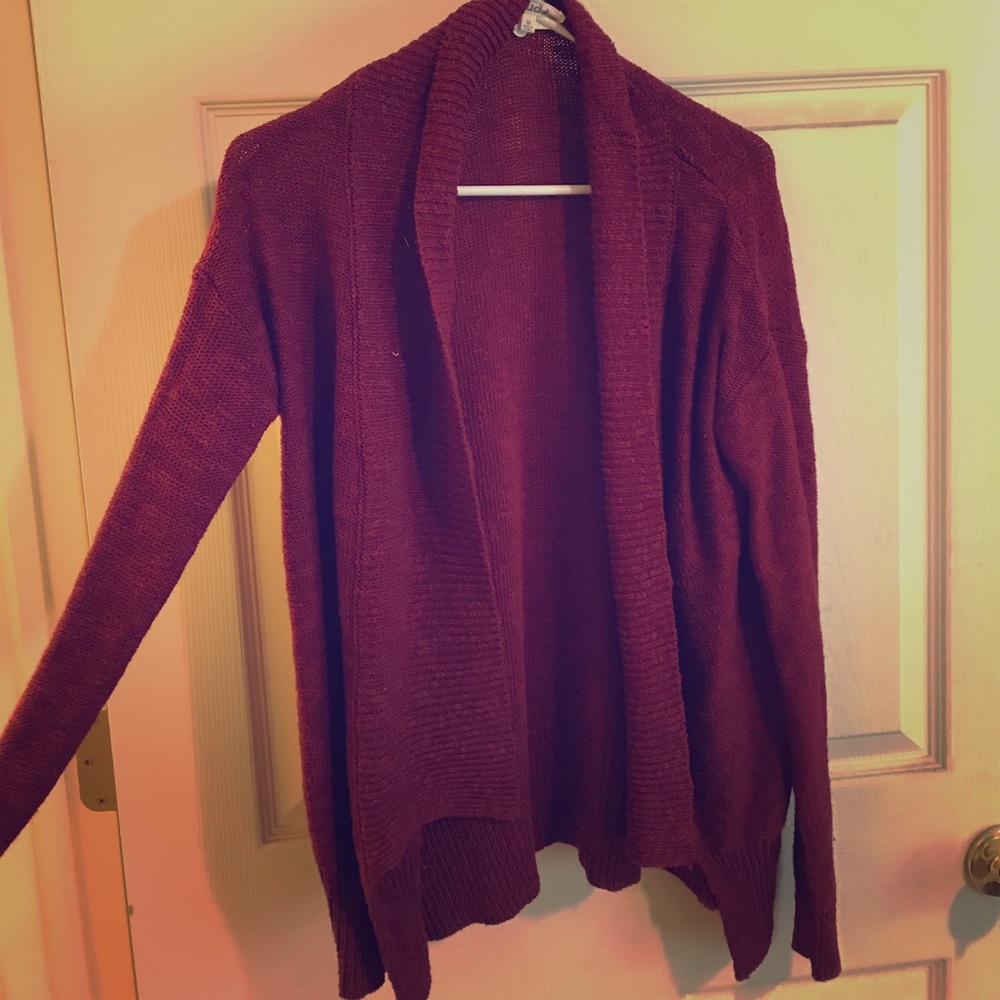 Maroon Cardigan