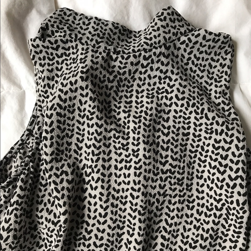 Grey and Black Dress