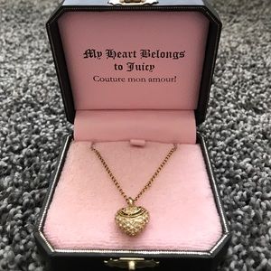 Juicy Couture gold heart pendent
