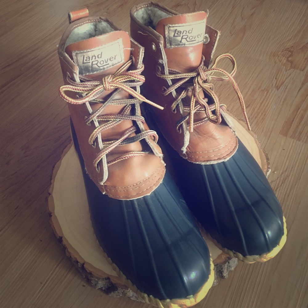 Vintage Land Rover Duck Boots