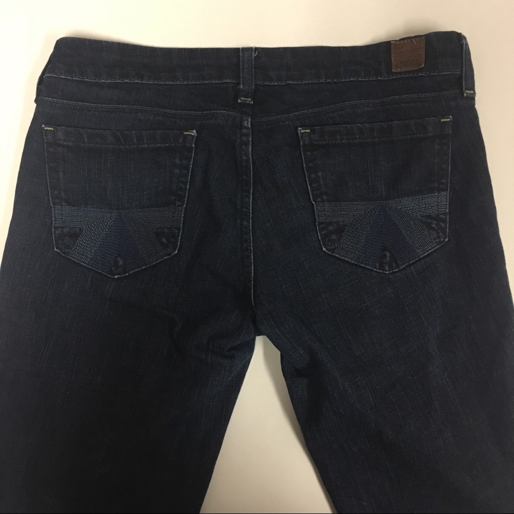 AMERICAN EAGLE Real Flare Str Dark Blue Jeans 6 W