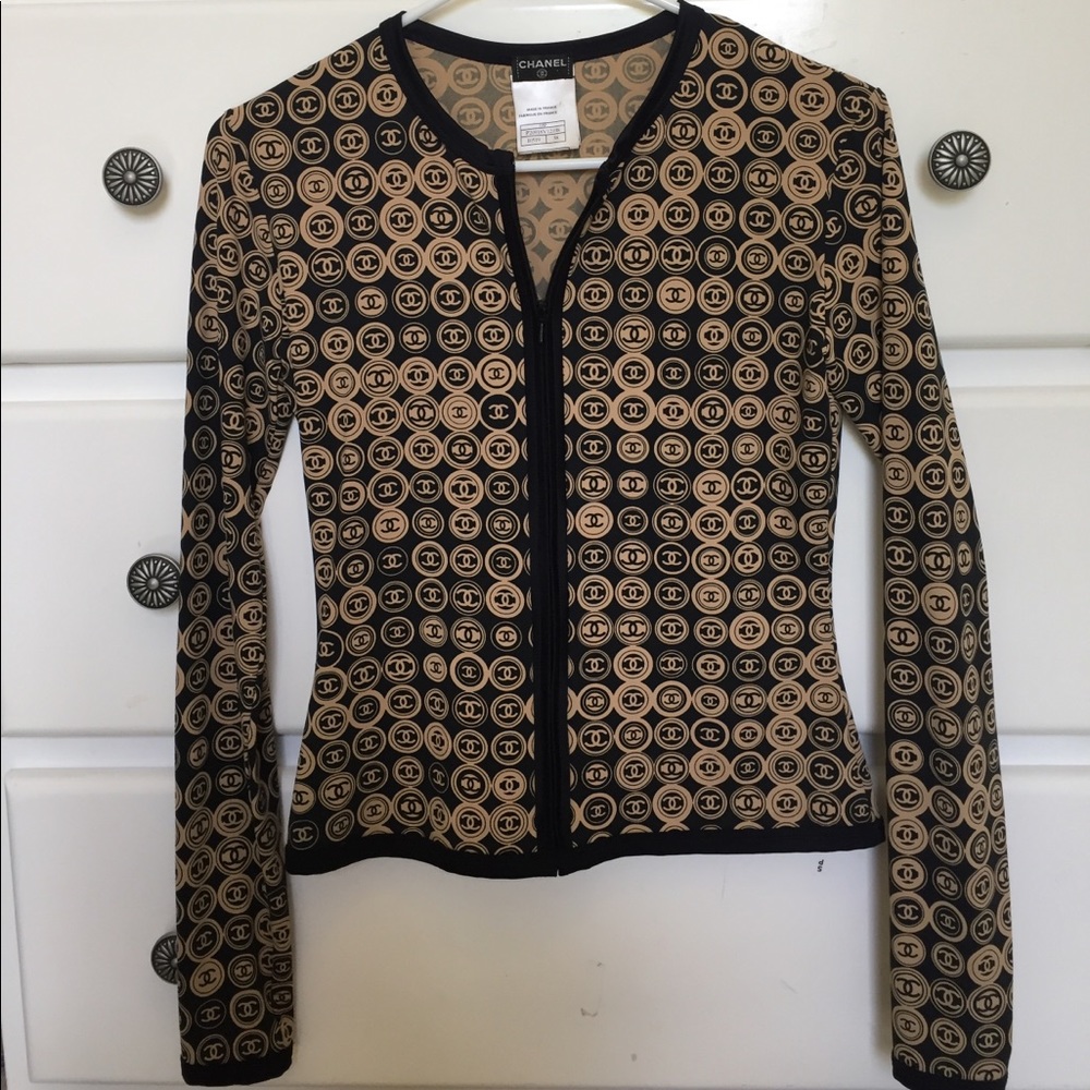 Authentic Chanel zip up