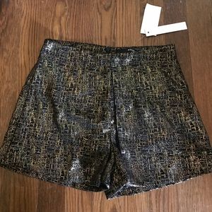 Black & gold shorts