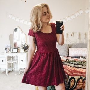 Lauren Conrad Purple Dress