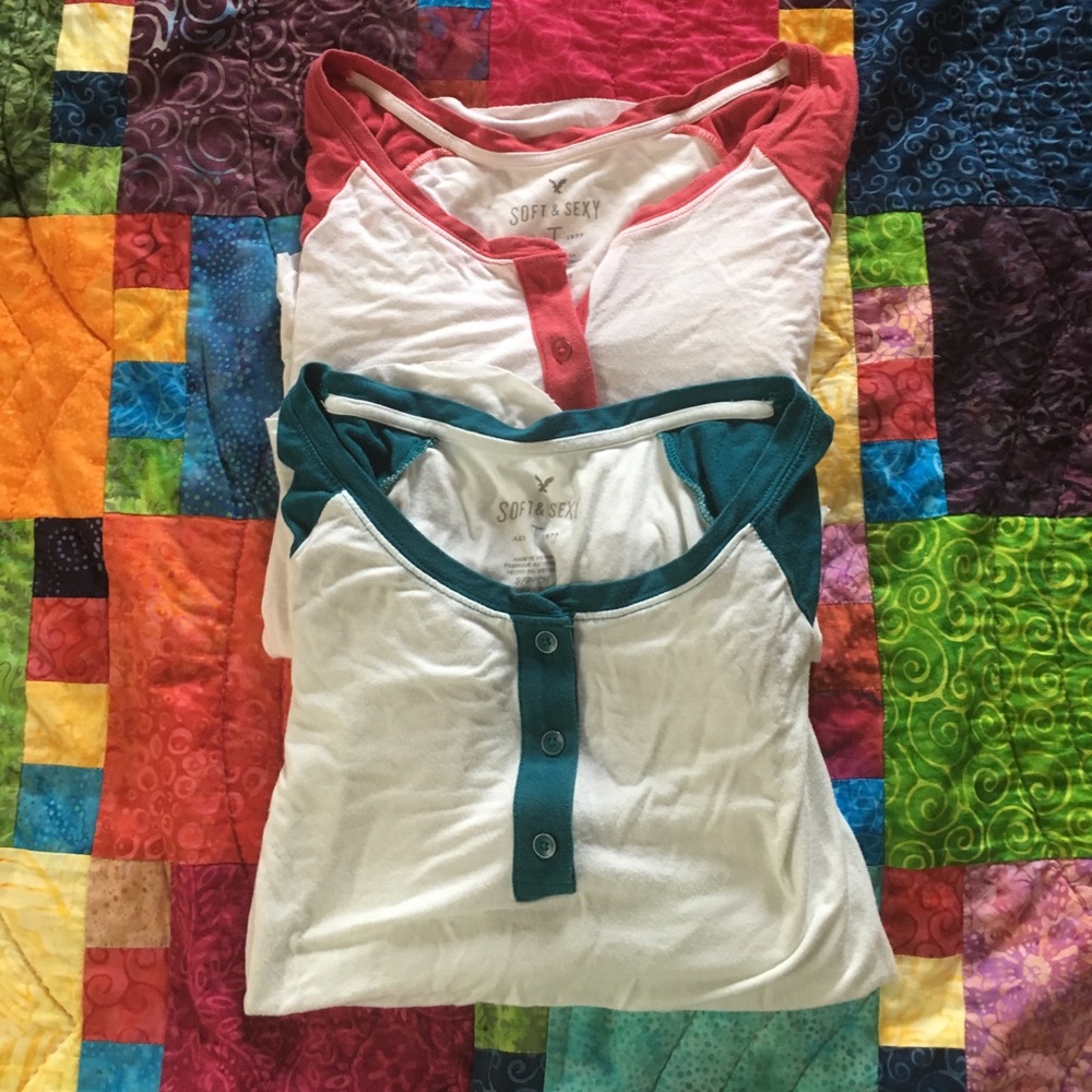 3/4 sleeve baseball tees