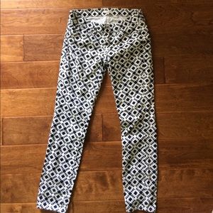 Jcrew patterned stretch pants