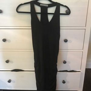 Black athleta form fitting dress