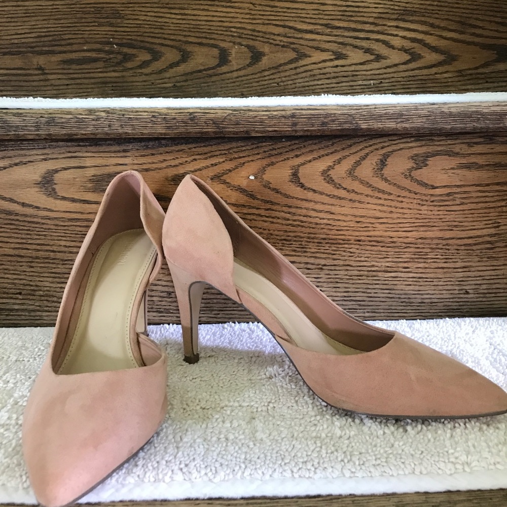Blush Pink Suede FOREVER21 Heels