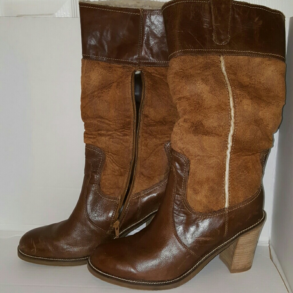 Steve Madden Leather & Suede Boots