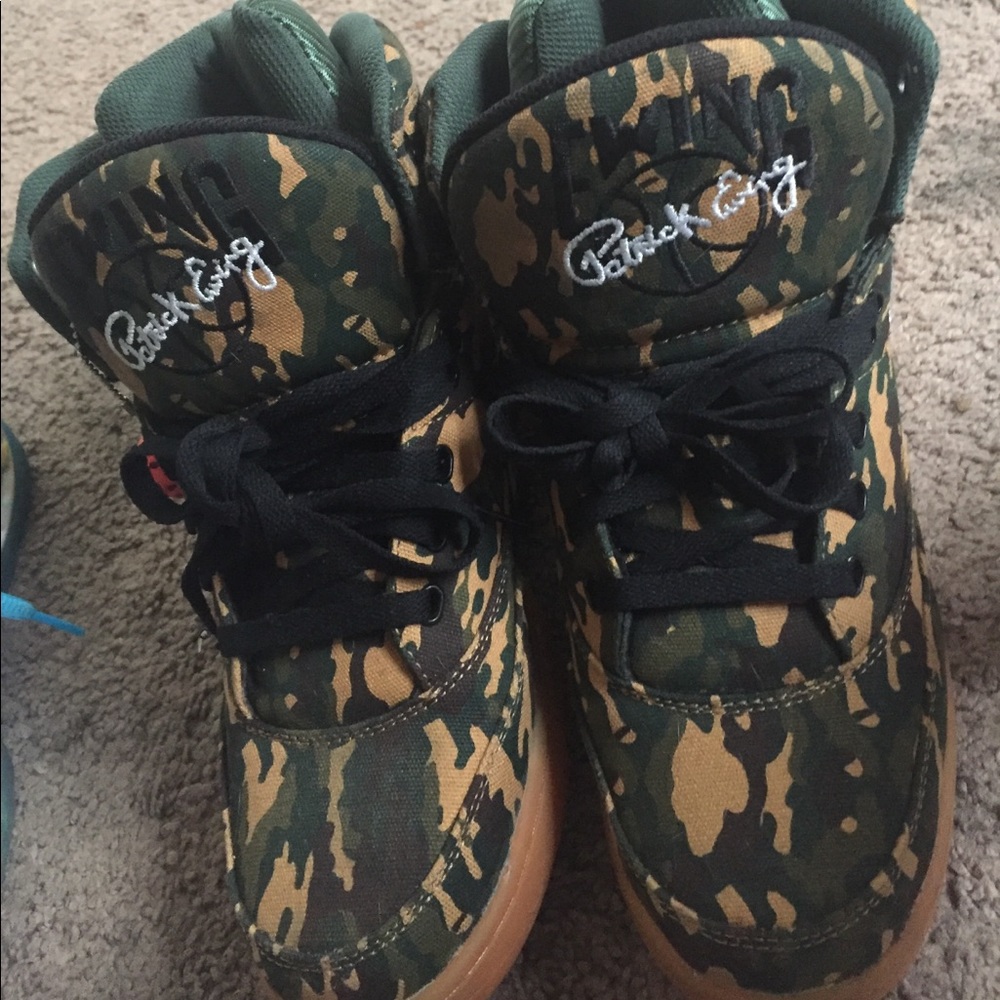Patrick Ewings. Camouflage! Barely worn. 9/10