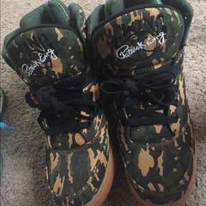 Patrick Ewings. Camouflage! Barely worn. 9/10