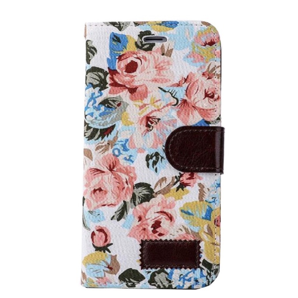 Floral iPhone 6 Plus wallet case
