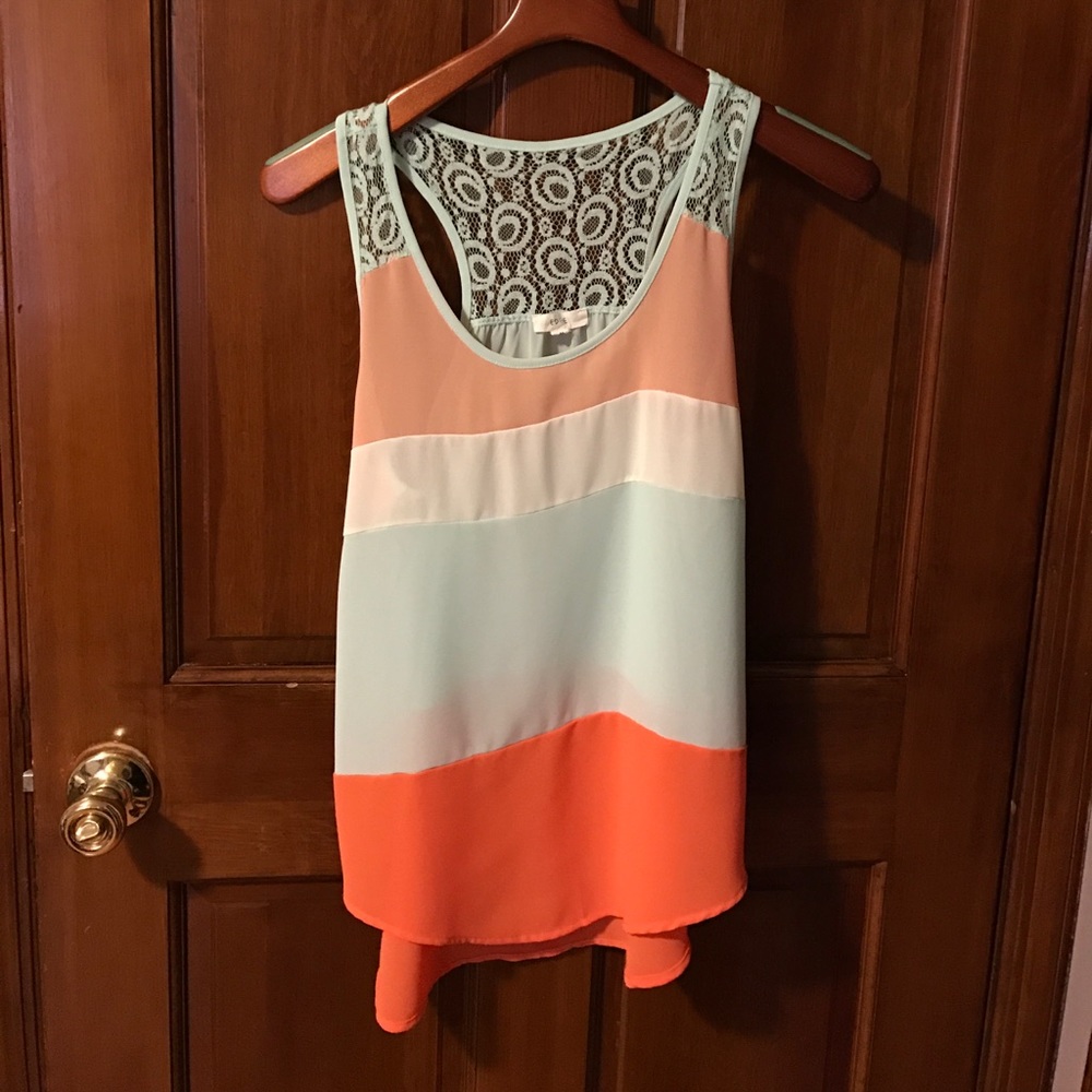 Women's colorblock blouse