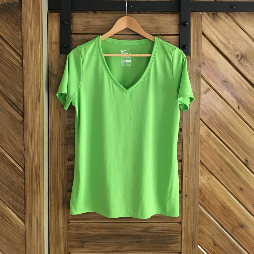Nike athletics green dri-fit top