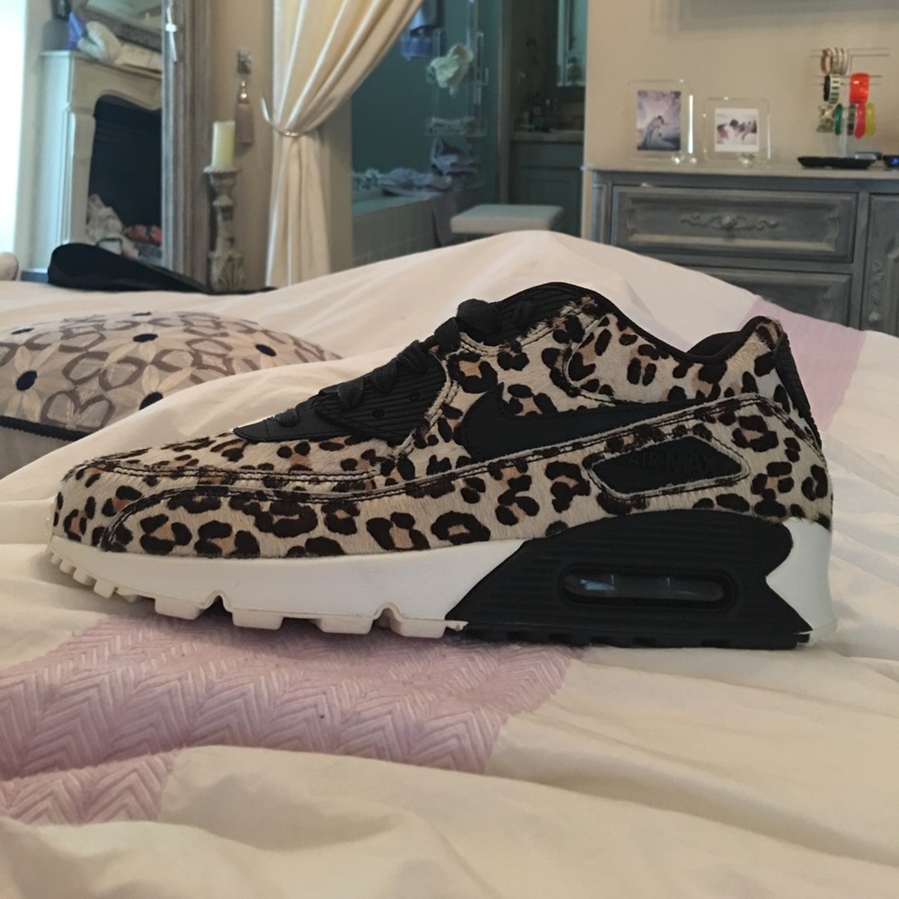 Nike air max 90 faux horse hair cheetah print