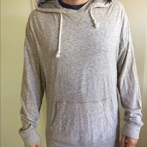 American Eagle gray thin hoodie