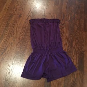Strapless Purple Express Romper