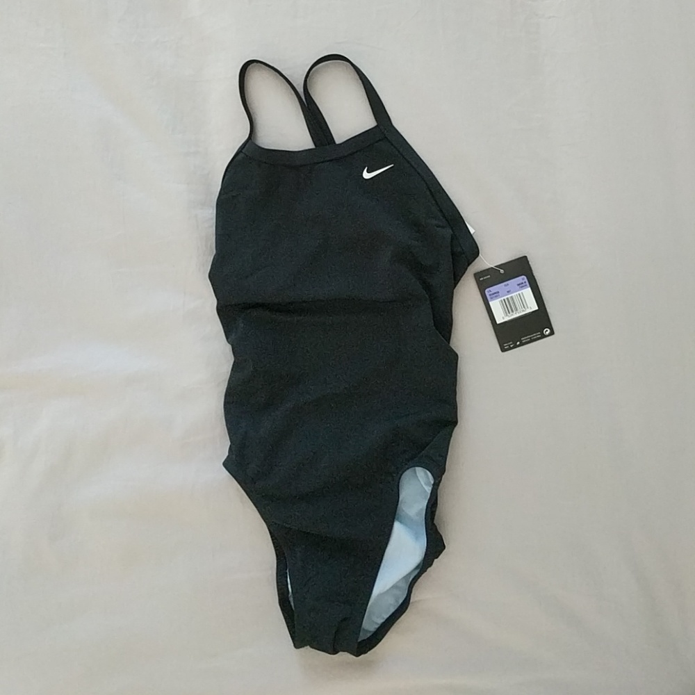 Black Nike Girls Swimsuit