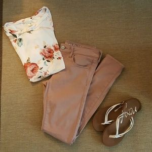 American Eagle Rose Jean NWOT