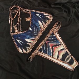 Sexy animal print bathing suit