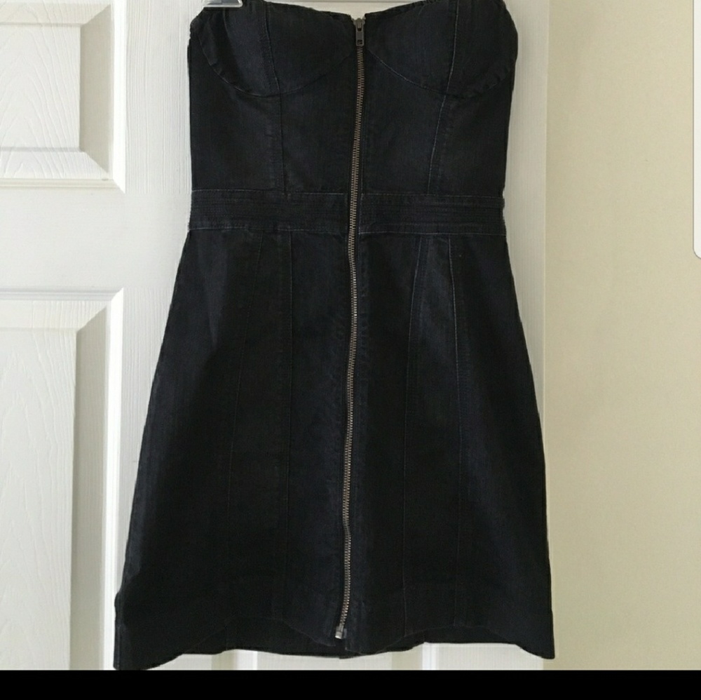 Jessica Simpson Black Jean Bodycon Dress