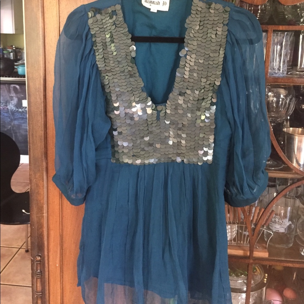 Teal tunic