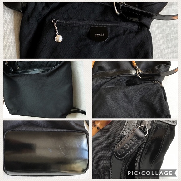 Gucci Bamboo nylon, shoulder and crossbody bag - Picture 3 of 8