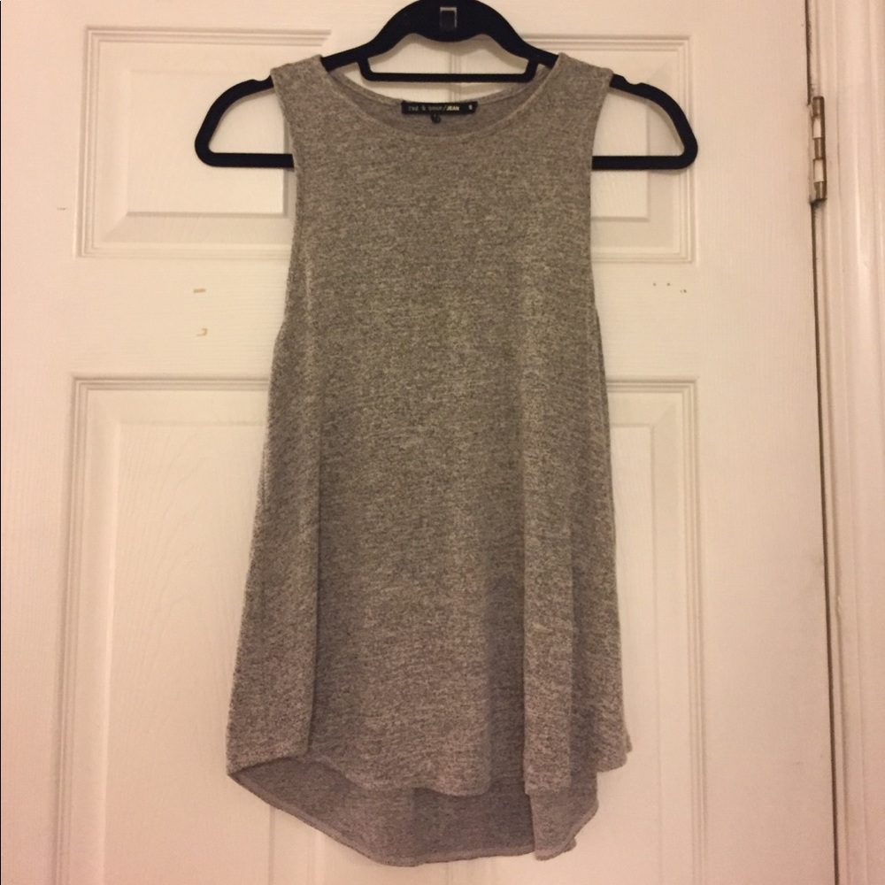 Grey and black speckled tank